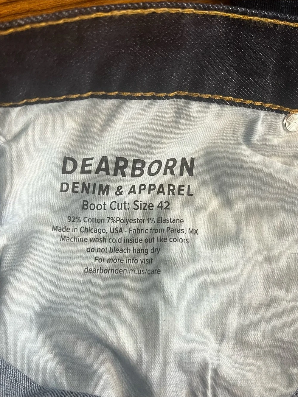 NWT Men’s Dearborn Jeans